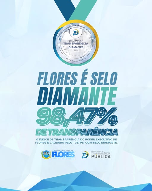 Selo Diamante em Transparência!